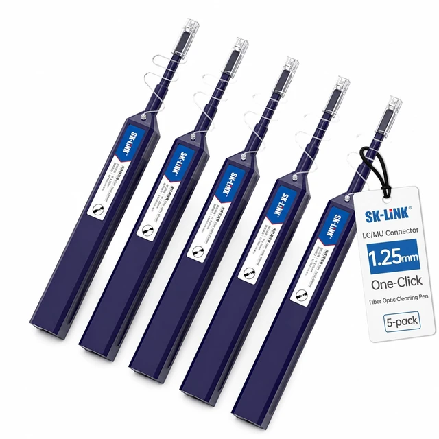 Main image of SK-LINK 1.25mm One-Click Fiber Optic Pen LC/MU 5pk