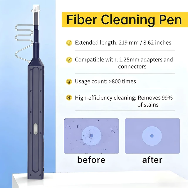 Alt view image 3 of 5 - SK-LINK 1.25mm One-Click Fiber Optic Pen LC/MU 5pk