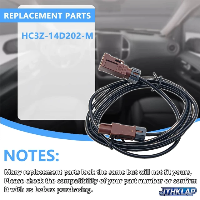 Alt view image 2 of 5 - HC3Z-14D202-M Reverse Camera Cable Harness Assembly Compatible with 2017-2022 Ford F-250 F-350 Super Duty with Towing System - Replace HC3Z14D202M
