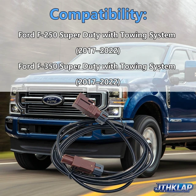 Alt view image 3 of 5 - HC3Z-14D202-M Reverse Camera Cable Harness Assembly Compatible with 2017-2022 Ford F-250 F-350 Super Duty with Towing System - Replace HC3Z14D202M