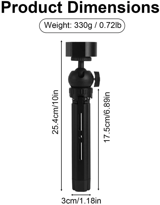 Alt view image 2 of 5 - Mini Tripod Stand Mount with Aluminum Adapter for Starlink, Portable & Adjustable Tripod Mount for Starlink Mini Satellite Dish New & Old Models Camping Hiking RV Travel Accessories