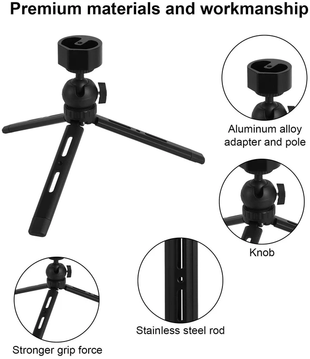 Alt view image 5 of 5 - Mini Tripod Stand Mount with Aluminum Adapter for Starlink, Portable & Adjustable Tripod Mount for Starlink Mini Satellite Dish New & Old Models Camping Hiking RV Travel Accessories