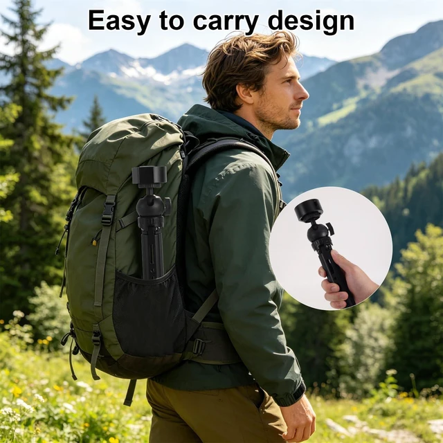 Alt view image 4 of 5 - Mini Tripod Stand Mount with Aluminum Adapter for Starlink, Portable & Adjustable Tripod Mount for Starlink Mini Satellite Dish New & Old Models Camping Hiking RV Travel Accessories