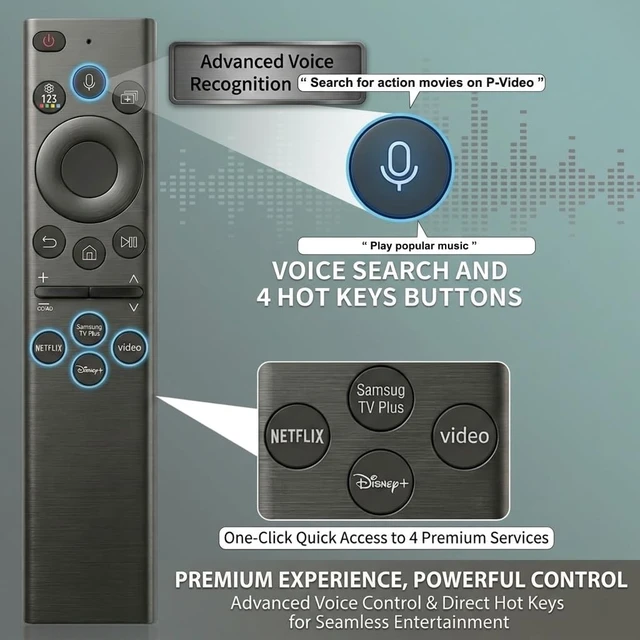 Alt view image 5 of 5 - for Samsung TV Remote All 2019-2026 Smart TV Voice Remote Control