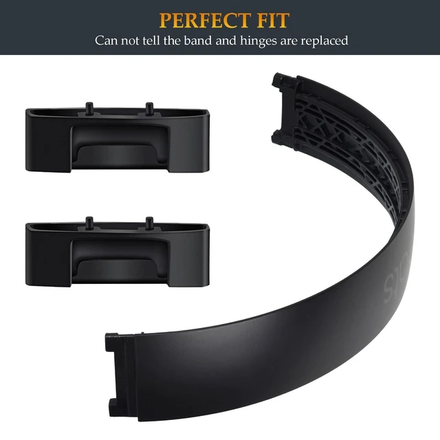 Alt view image 4 of 5 - Beat Studio 3 Headband and Hinge Same as the OEM Arch Band + Hinges Parts Replacement for Beats by Dre Studio3/A1914, Studio2 Wired/Wireless (B0500/B0501), Studio Pro/A2924 Headphones (Black)