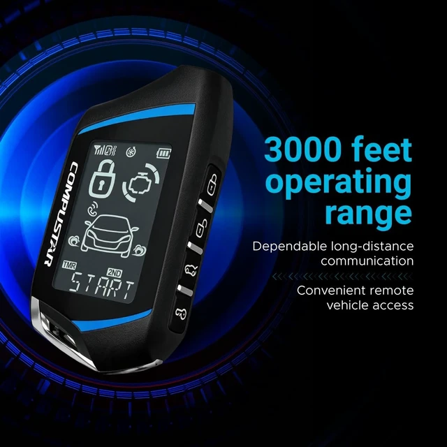 Alt view image 5 of 5 - Compustar T9 2-Way Interactive LCD Replacement Remote with 3000' Range