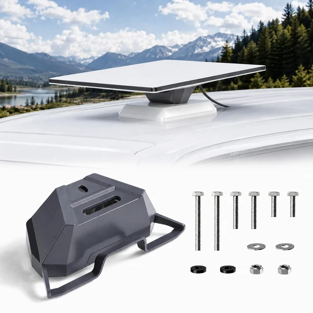 Main image of RV Mount for Starlink Mini, 8 Tilt Aluminum Roof Bracket for Truck Boat