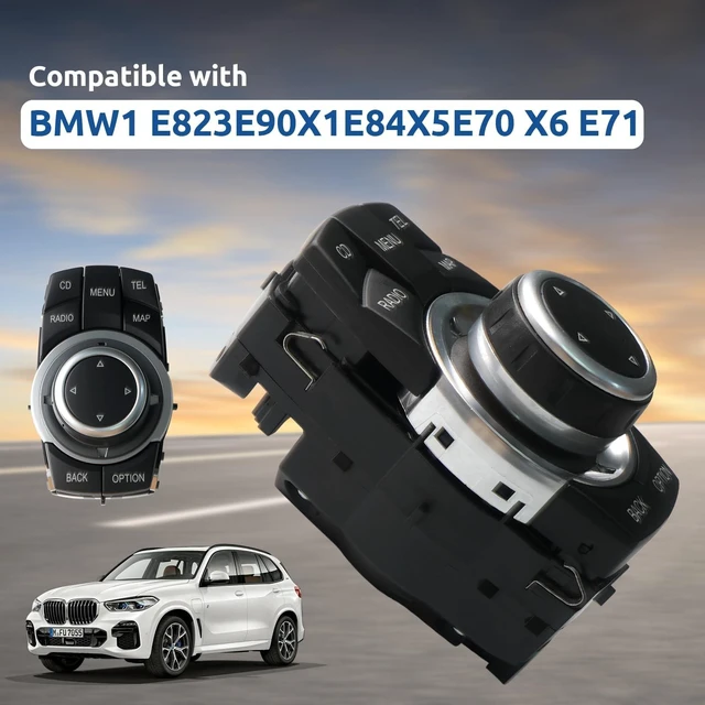 Alt view image 2 of 5 - 65829231116 4 Pin Media Switch Controller Joystick for BMW 1 E82 3 E90 X1 E84 X5 E70 X6 E71 Replacement for Replace 923111601 9231116 01 9231116 01
