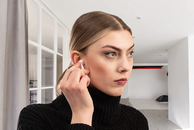 Alt view image 5 of 5 - EGNARO ES3 True Wireless Stereo Earbuds, Bluetooth 5.1 Earphones, Touch Controls with Microphone, Color White