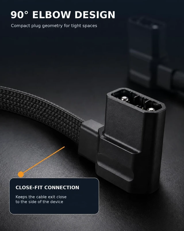 Alt view image 5 of 5 - Extra Battery Connection Cable for EcoFlow Delta Max 2/3 Extra Battery