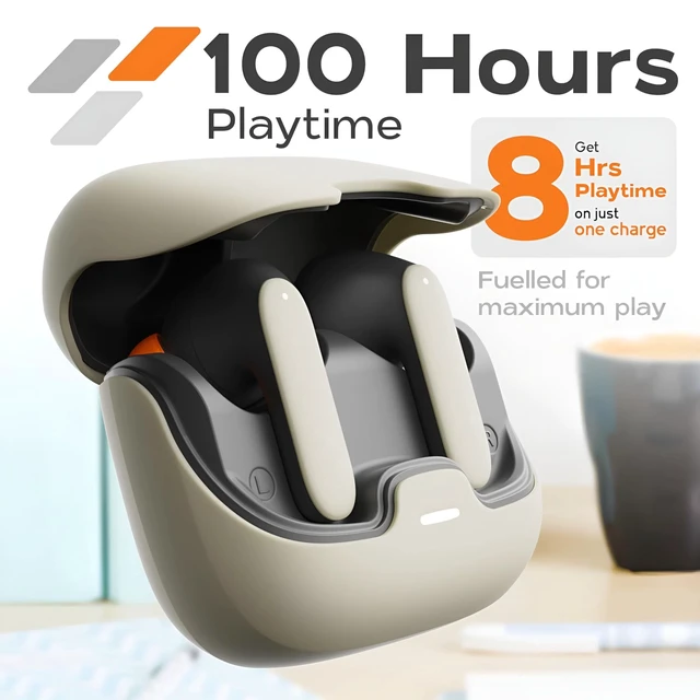 Alt view image 4 of 5 - True Wireless Mic ENC Earbuds, White