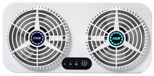 Main image of High-Quality Solar Powered Car Fan - Efficient Cooling, 2.4V, 5W USB Connection, Revolutionizes Car Air Circulation for Supreme Comfort