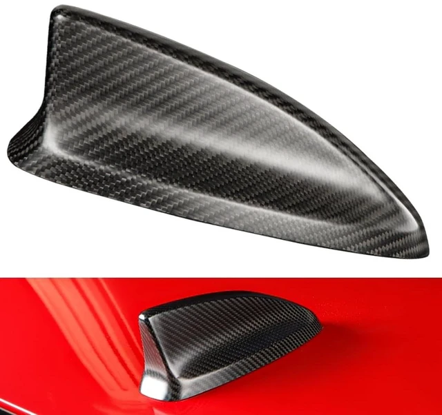 Main image of JSWAN for Civic Type r FL5 Carbon Fiber Car Roof Antenna Cover(Matte)
