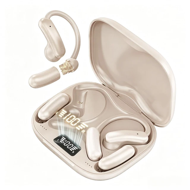 Main image of OceanSounds Open Ear Headphones with Swappable Battery (Beige)