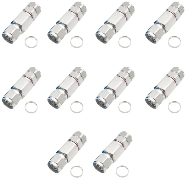 Main image of BEUDOUFORU N Male Heliax Connector 1/2" Coax Cable RF Adapter for Andrew LDF 4-50A/Belden RA500/LCF12-50J 1/2 Flexible Annular Corrugated Coax Cable Ends (10)