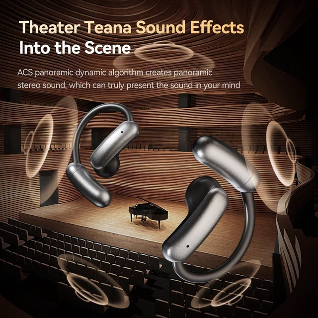 Alt view image 5 of 5 - OceanSounds Open Ear Headphones with Swappable Battery, Bluetooth 5.4 Wireless Ear Hook Headphones, Secure Fit for Running, Workout, Cycling and Outdoor Activities