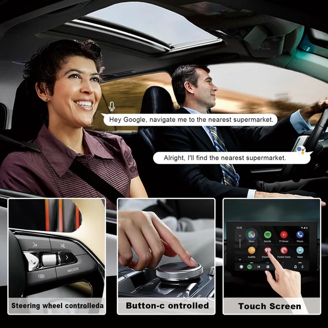 Alt view image 4 of 5 - Android Auto Wireless Adapter for Car, Android Auto Dongle Plug & Play Easy Setup Supports Voice Assistant Low Latency, Online Update Auto,Connect for 2016+ Cars