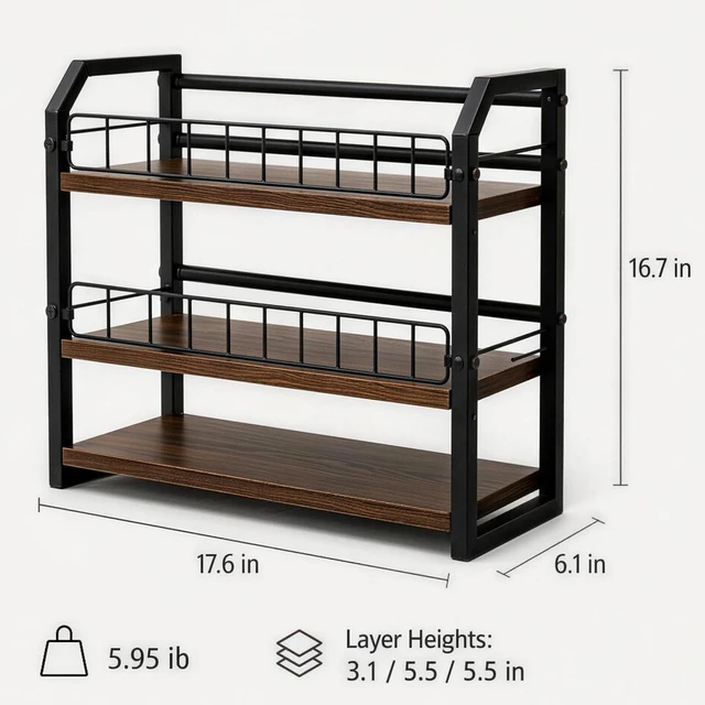 Alt view image 2 of 5 - HLiikuikin 3-Tier CD Display Shelf, CD Storage Rack for CDs, Records, Media Organizer for Home Office Desktop