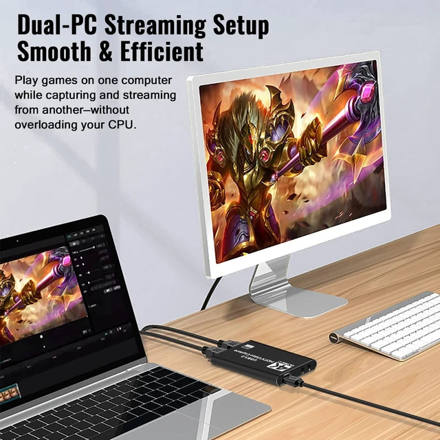 Alt view image 2 of 5 - HDMI Video Capture Card 1080P 60FPS, USB 3.0 Game Capture Device