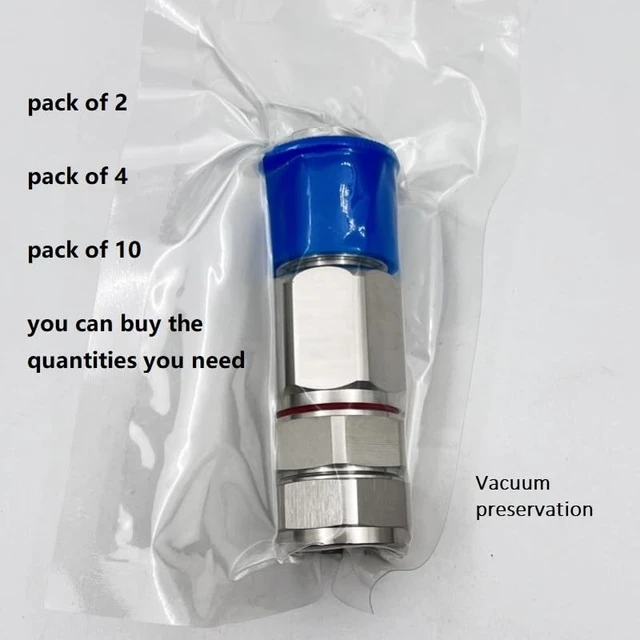 Alt view image 2 of 5 - BEUDOUFORU N Male Heliax Connector 1/2" Coax Cable RF Adapter for Andrew LDF 4-50A/Belden RA500/LCF12-50J 1/2 Flexible Annular Corrugated Coax Cable Ends (10)