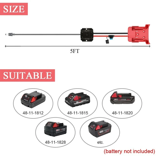 Alt view image 2 of 5 - Starlink Mini Power Supply Compatible with Mil.Waukee 18V to 30V 3.5A