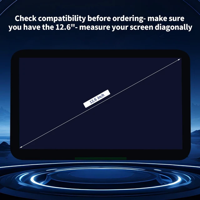 Alt view image 4 of 5 - TsuperU 12.6" LCD Display Digitizer Replacement for Cadillac Escalade Headrest Back Seat TV DVD Screen 2021-2024, Touch Screen Monitor for GMC Yukon XL Chevy Suburban Tahoe 2021-2023 84824745 86786028