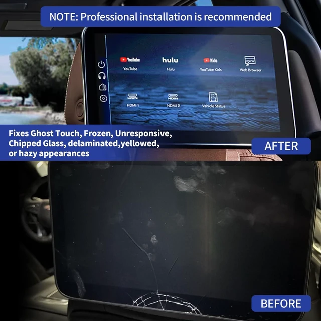 Alt view image 5 of 5 - TsuperU 12.6" LCD Display Digitizer Replacement for Cadillac Escalade Headrest Back Seat TV DVD Screen 2021-2024, Touch Screen Monitor for GMC Yukon XL Chevy Suburban Tahoe 2021-2023 84824745 86786028
