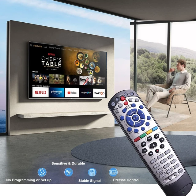 Alt view image 2 of 5 - New IR Remote Control for Dish Network 20.1 IR Satellite Receiver TV DVD VCR
