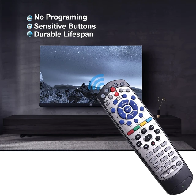 Alt view image 5 of 5 - New IR Remote Control for Dish Network 20.1 IR Satellite Receiver TV DVD VCR