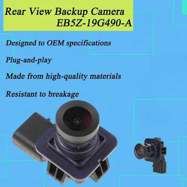 Alt view image 5 of 5 - EB5Z-19G490-A Rear View Backup Camera Compatible with Ford Explorer 2011-2015, Reversing Parking Assist Camera Replaces DB5Z-19G490-A, EP5T-19G490-AA