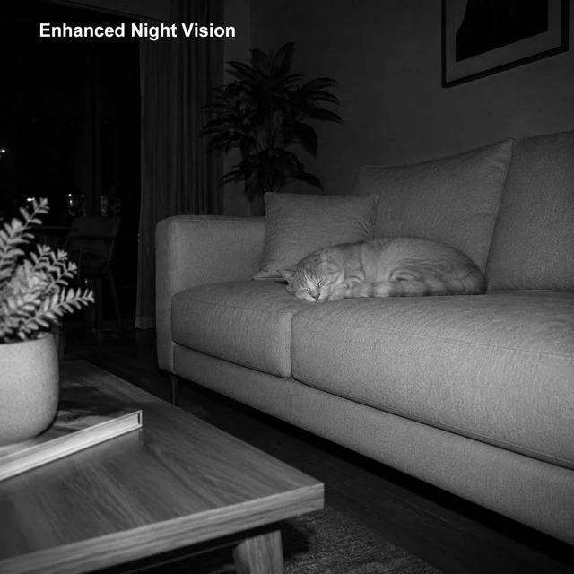 Alt view image 5 of 5 - Aivisee Clock Camera Nanny Cam with 1080P HD Video, AI Motion Detection, Night Vision, Dual-Band 2.4/5GHz WiFi, Bluetooth Setup, Local & Cloud Storage, Indoor Security Camera for Home & Office