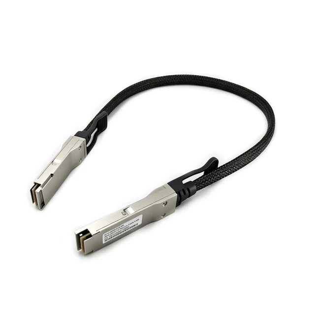 Alt view image 4 of 5 - LEEBICHEN 0.5m/1.64ft 400G QSFP112 to QSFP112 DAC Cable Compatible with NVIDIA DGX Spark & Other GB10 AI Systems, 30AWG Passive Direct Attach Copper Twinax, 400G Ethernet INFINIBAND Stacking Cable