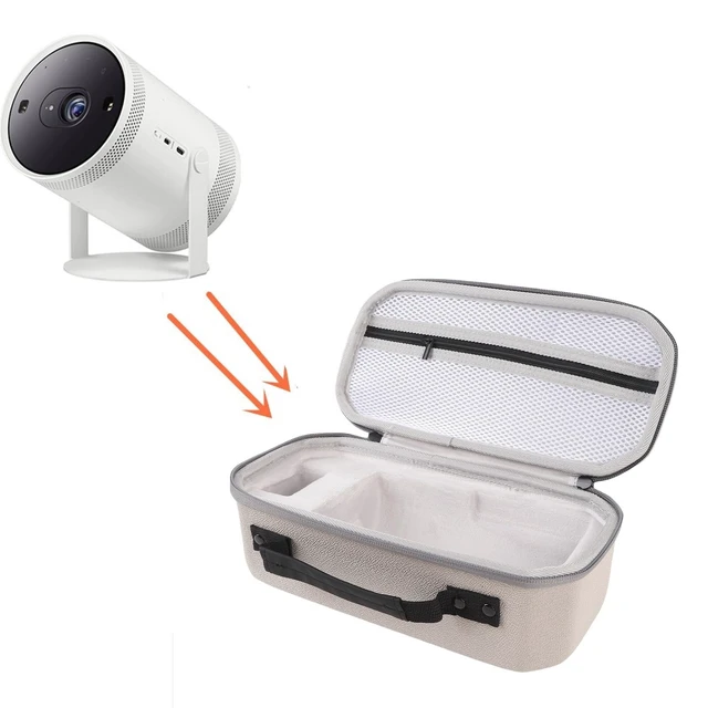 Alt view image 4 of 5 - Hidyliu Projector Case Shockproof Rainproof Carrying Bag for Nebula Capsule 3 1080P Projector Travel EVA Nylon Material
