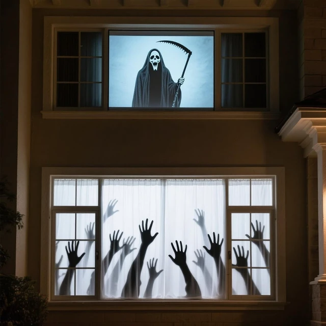 Alt view image 3 of 5 - 60" x 106"Anti-Crease Double Sided Holographic Rear Projection Screen