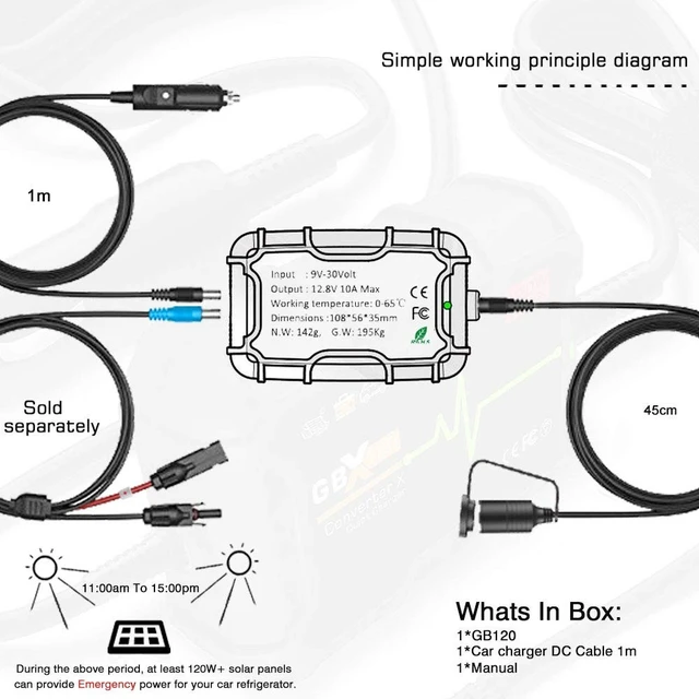 Alt view image 4 of 5 - Graybull 24V to 12V Voltage Step-Down Converter Stable Adapter for 12V Automotive Electronics