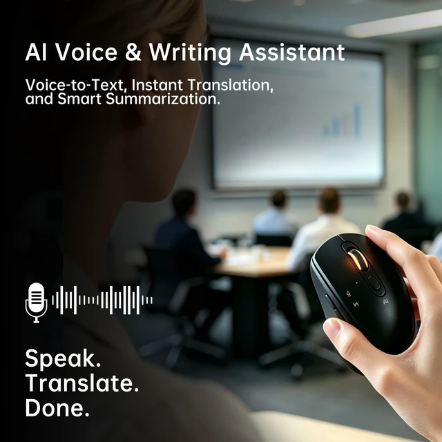 Alt view image 2 of 5 - MTCA AI Mouse for Computer (Black)