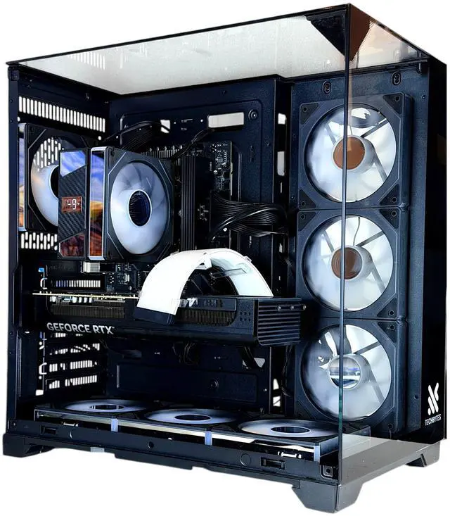 Alt view image 3 of 7 - TECHBYTES Phantom | Custom Gaming PC| RTX 5070 | Intel i7 12700kf 3.6GHz (5.0GHz Turbo) | DDR5 32GB Ram 5600MHz| 1TB NVMeSSD | 850W Gold PSU | Wi-Fi | Win 11 PRO | Black