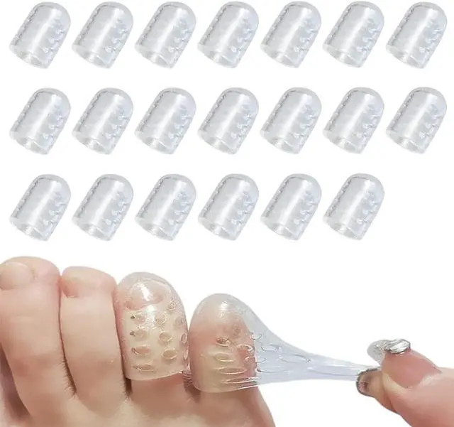 Main image of Silicone Anti Friction Toe Protectors Women, 30 Pcs Gel Toe Separators Breathable Little Toe Covers for Men and Women, Toe Sleeves for Ingrown Toenails, Corns, Calluses, Blisters and Pain Relief
