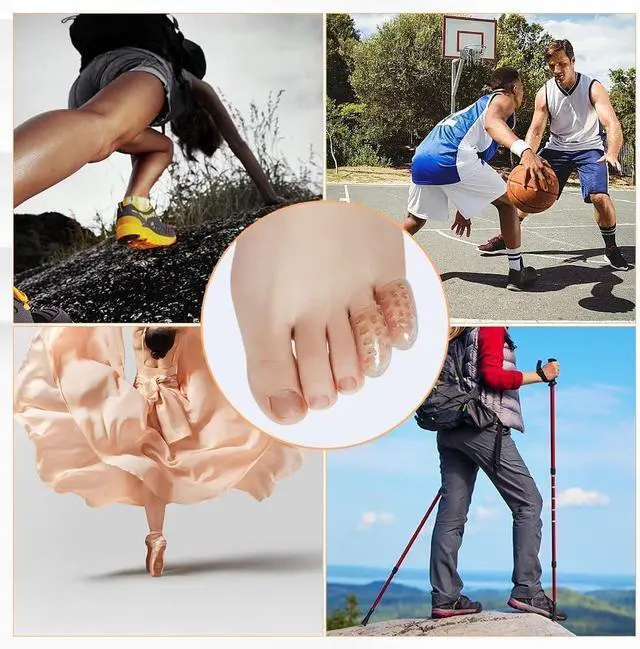 Alt view image 7 of 7 - Silicone Anti Friction Toe Protectors Women, 30 Pcs Gel Toe Separators Breathable Little Toe Covers for Men and Women, Toe Sleeves for Ingrown Toenails, Corns, Calluses, Blisters and Pain Relief