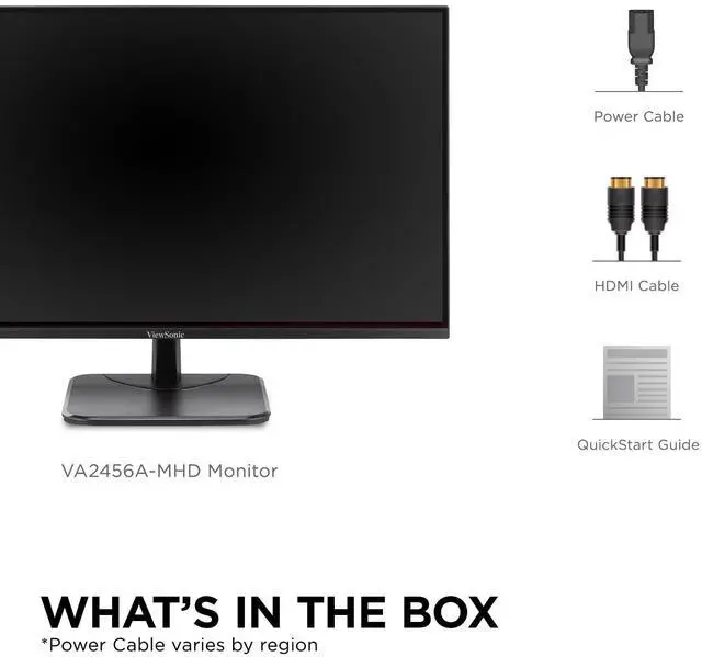 Alt view image 7 of 7 - VA2456A-MHD 24 Inch 1080p Monitor, IPS Display with 120Hz for Enhanced Home and Office Productivity, Eye Care Technology, HDMI, DisplayPort, and VGA Inputs