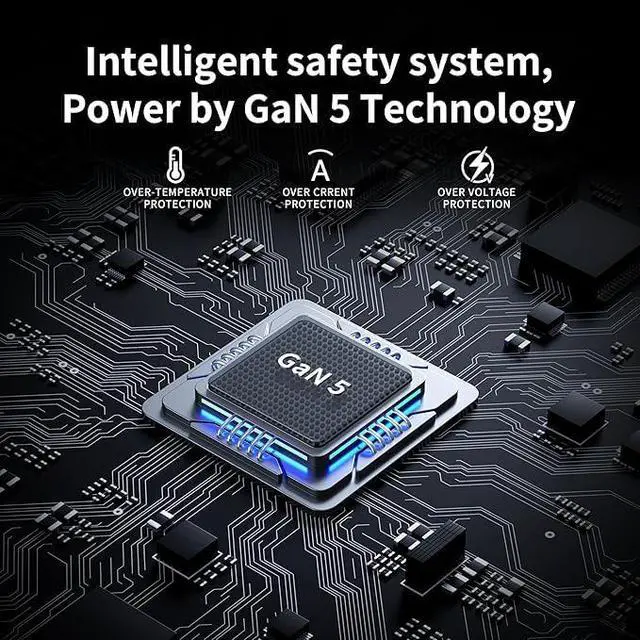 Alt view image 7 of 7 - 880W USB C Charger Block Charging Station 8 Port Fast Chager 140W PD PPS AVS HUB Laptop MacBook Charger Compatible with All iPhone 17 Pro Max/17 Air/16 SE/Samsung Galaxy 25/ MacBook Pro/Air/iPad Pro