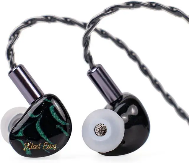 Main image of Linsoul Kiwi Ears Cadenza 10mm Beryllium Dynamic Driver IEM 3D Printed with Detachable Interchangeable Plug 0.78 2pin 3.5mm IEM Cable for Musician Audiophile (Green)