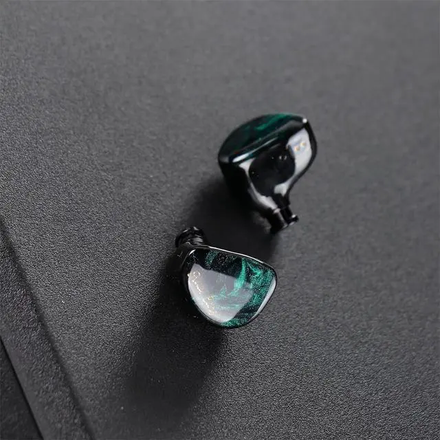 Alt view image 5 of 7 - Linsoul Kiwi Ears Cadenza 10mm Beryllium Dynamic Driver IEM 3D Printed with Detachable Interchangeable Plug 0.78 2pin 3.5mm IEM Cable for Musician Audiophile (Green)