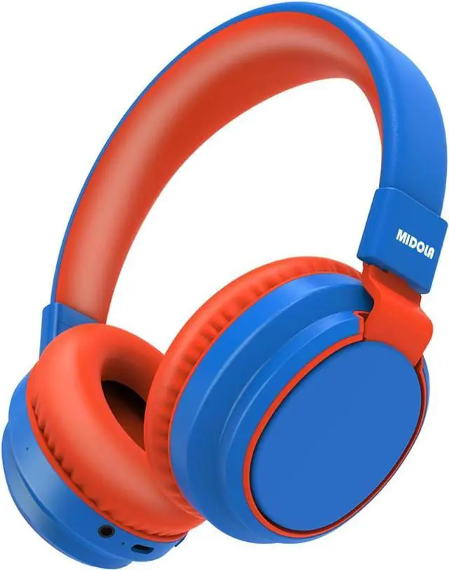 Main image of MIDOLA Kids Headphones Wireless Bluetooth 5.4 68H Play Time Volume Limit 85/94dB Over-Ear Foldable Headset,Type-C Fast Charging,with Wired Aux Mic for Toddler Boy Girl Pad Tablet Blue