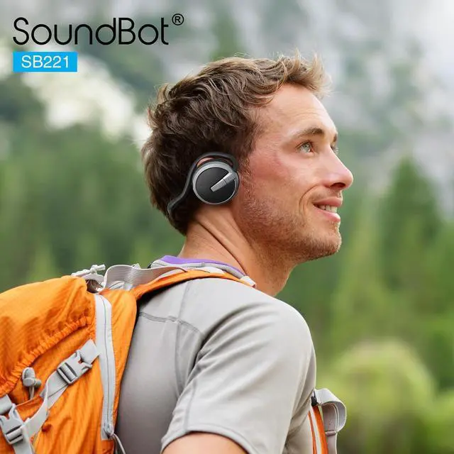 Alt view image 4 of 7 - Soundbot SB221 HD Wireless Bluetooth 4.0 Sports-Active Headphones for 20Hrs Music Streaming & 25Hrs HandsFree Calling with Sweat Resistant Ergonomic Secure-Fit Design & Voice Command Support, Black