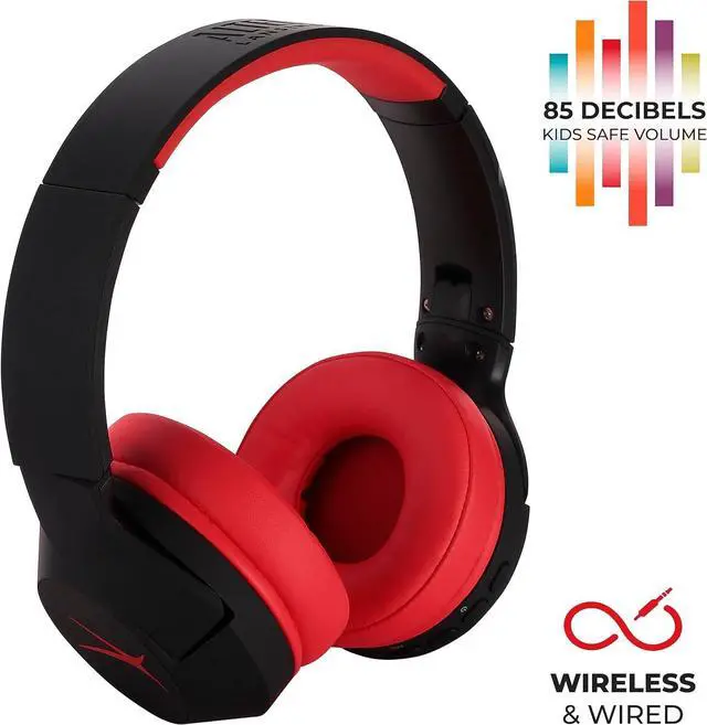 Alt view image 4 of 7 - Altec Lansing Kid Safe Noise Cancelling Wireless Headphones 15H Battery, 85dB Volume Limit, Foldable Design Powerful Sound, Active Noise Cancellation Perfect for Kids Ages 7+