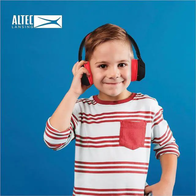 Alt view image 3 of 7 - Altec Lansing Kid Safe Noise Cancelling Wireless Headphones 15H Battery, 85dB Volume Limit, Foldable Design Powerful Sound, Active Noise Cancellation Perfect for Kids Ages 7+