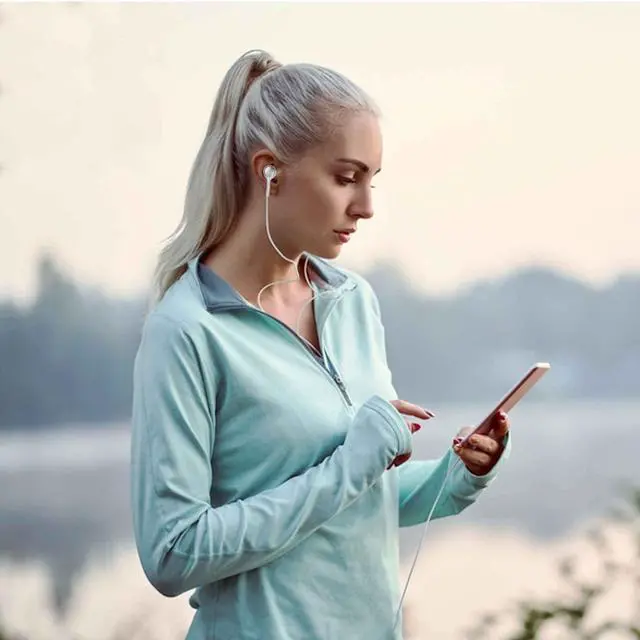 Alt view image 6 of 7 - UrbanX OEM 2019 Stereo Headphones for Samsung Galaxy A53 5G A73 5G Plus Braided Cable - Designed by AKG - with Microphone and Volume Buttons