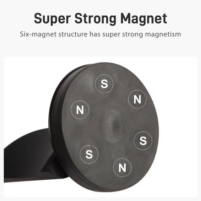 Alt view image 4 of 7 - Magnetic Headphone Holder, up to 30lbs, Headset Hooks, Headphone Hanger for Desk & Table, Headphone Mount Stand with Rubber Pad, Compatible with All Computer/Gaming Headsets