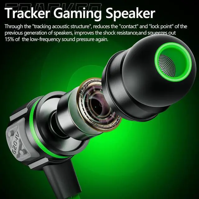 Alt view image 2 of 7 - Gaming Earbuds Wired, USB C & 3.5mm Dual Plug in Ear Headphones with Mic and Volume Control for Small Ears, Stereo Bass Noise Isolating Earphones for PC/PS4/PS5/Xbox Series/Switch/Sleep/Sport/Workout